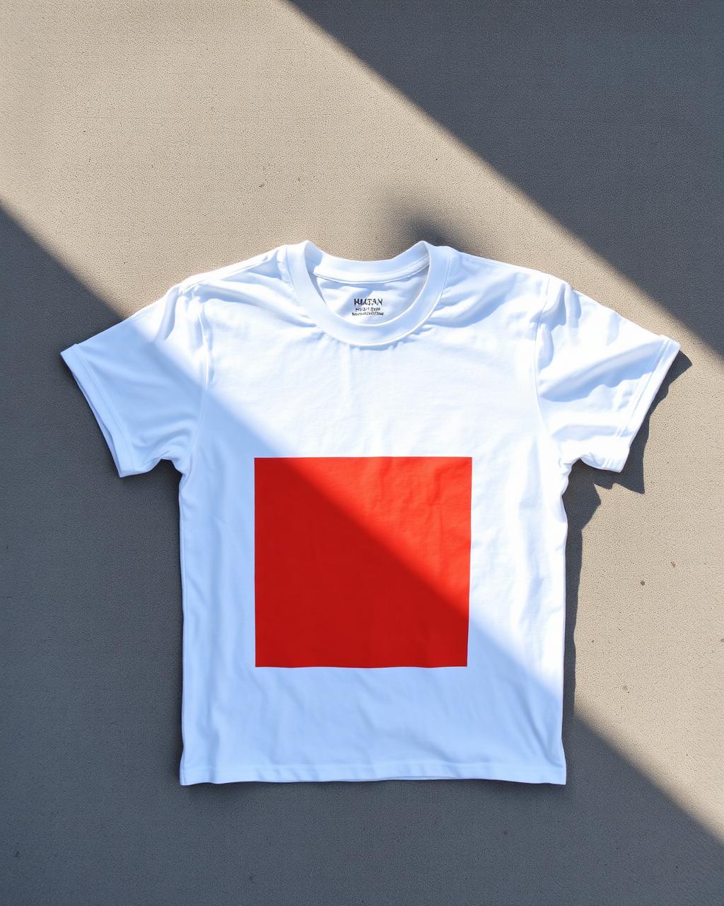 Camiseta branca com estampa em silk screen