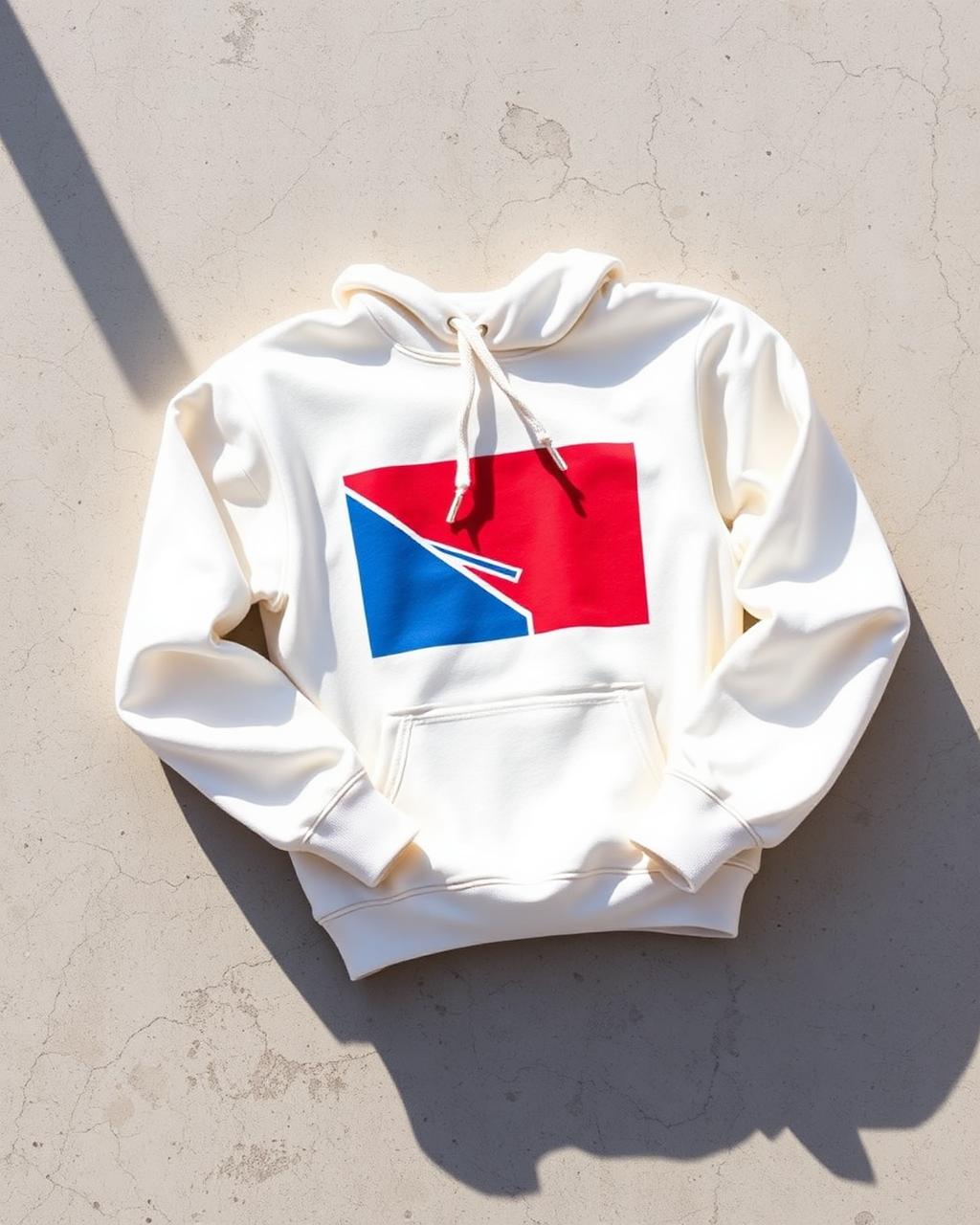 Moletom off-white com estampa em duas cores